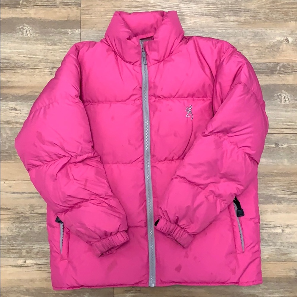 Browning Girls Puffer Jacket. Size Large